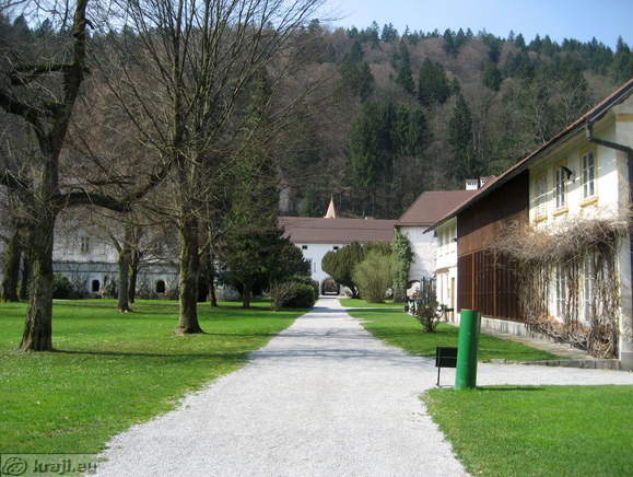 Promenade to the main entrance of Carthusian monastery Bistra