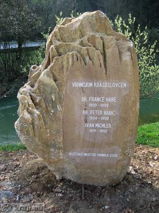 Monument for France Habe, Peter Habič, Ivan Michler