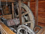 Island of Love - Mill wheel inside the floating mill 