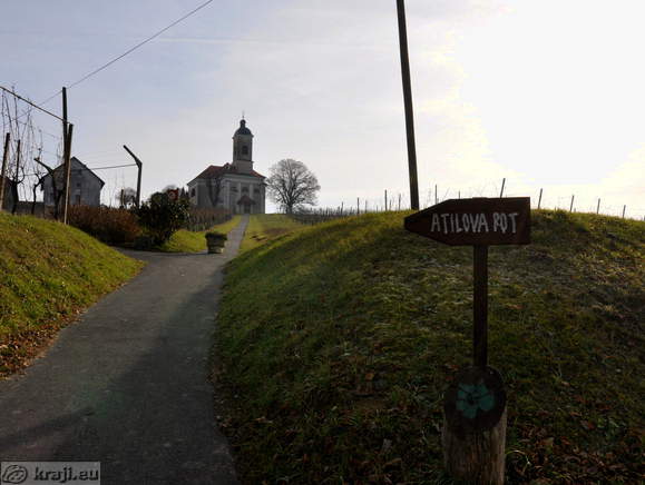 Atil's Trail passing St. Mary Magdalene's Church