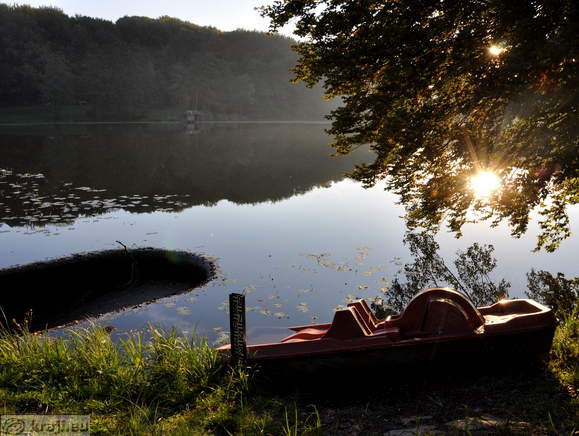 Negova Lake and boat
