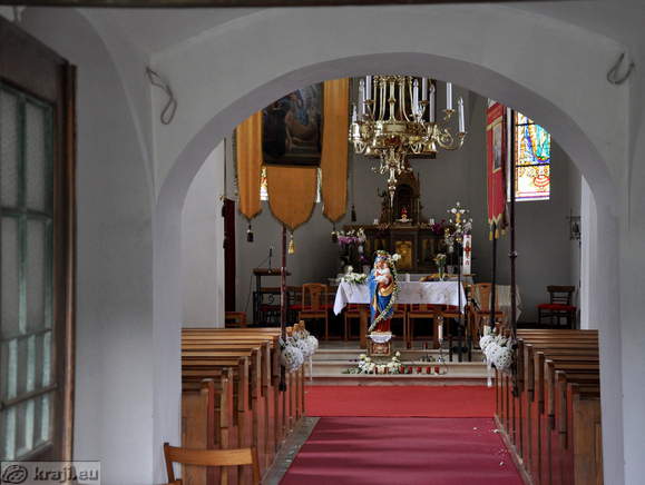 Interior of the church