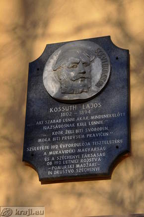Spominska plošča - Kossuth Lajos (1802 - 1894)