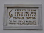 Misko Kranjec Homestead - Memorial plate - Editorship of Ljudska pravica 