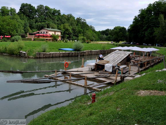 Raft in Koblar's Bay