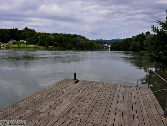 The Drava River in the direction of Mariborski otok