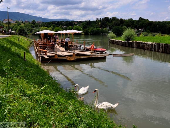 Starting point for timber rafting trip to Lent