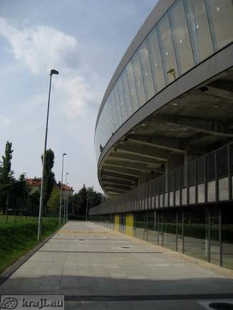 Promenade on eastern side of Stadium Ljudski vrt