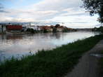 River Drava - View of left bank of Drava from right bank 