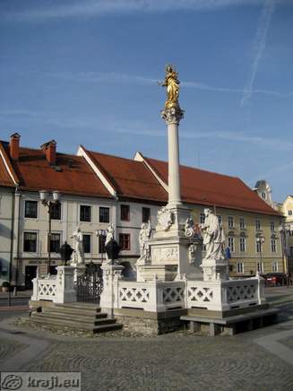 Plague Column on the Glavni trg