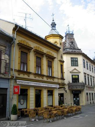In the background is former Hotel Nadvojvoda Janez, later Hotel Union