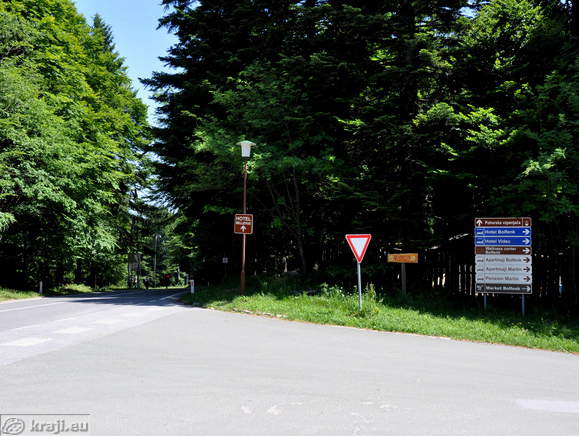Turning for apartments Bolfenk on Pohorje