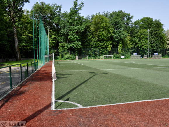 Football field for training at Fazanerija Stadium