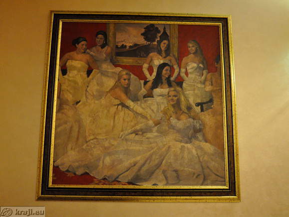 Slika v zajtrkovalnici hotela Mitra